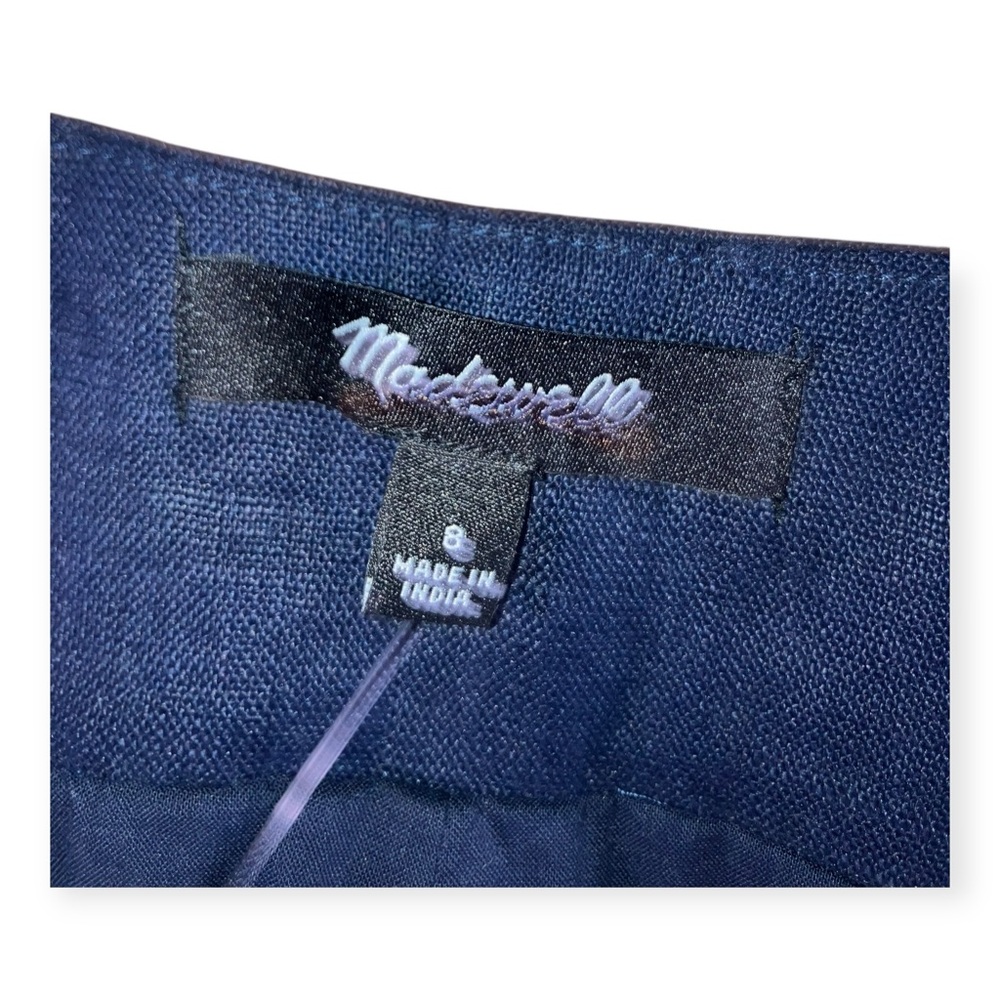 Madewell Womens Blue Linen Scoopneck Cutaway Vest - Picture 3 of 8